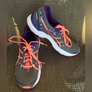 Aasics Gray/Purple/Orange Gel-Excite 4 Women’s Sneakers